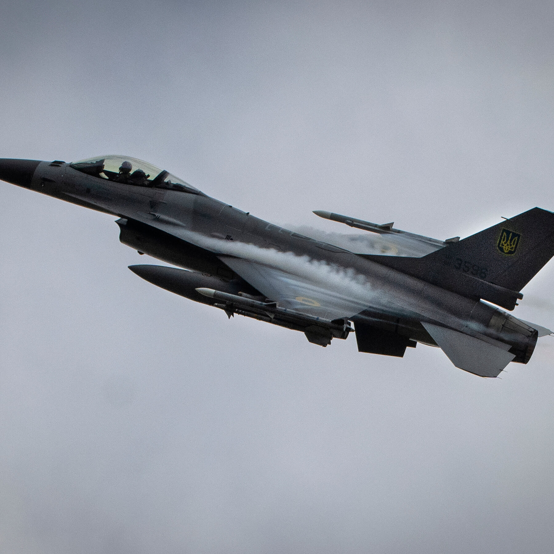 F-16 Fighter Jet, Recently Supplied to Ukraine, Crashes